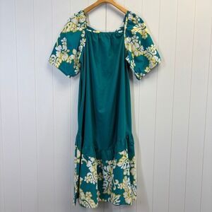 Vintage Sun Babies Women Tropical Hawaiian Dress Size OS Beach Island Resort